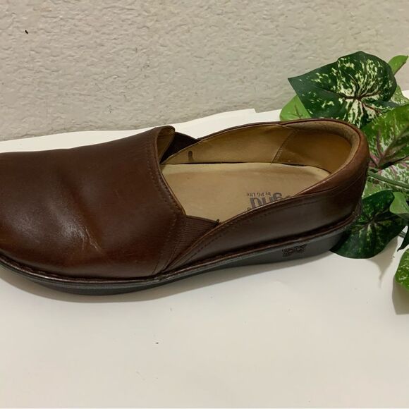 Allegria Womens Brown DEB 656 Leather Clogs Size 41 - Picture 11 of 11